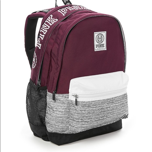 Victoria secret pink burgundy backpack Clearance